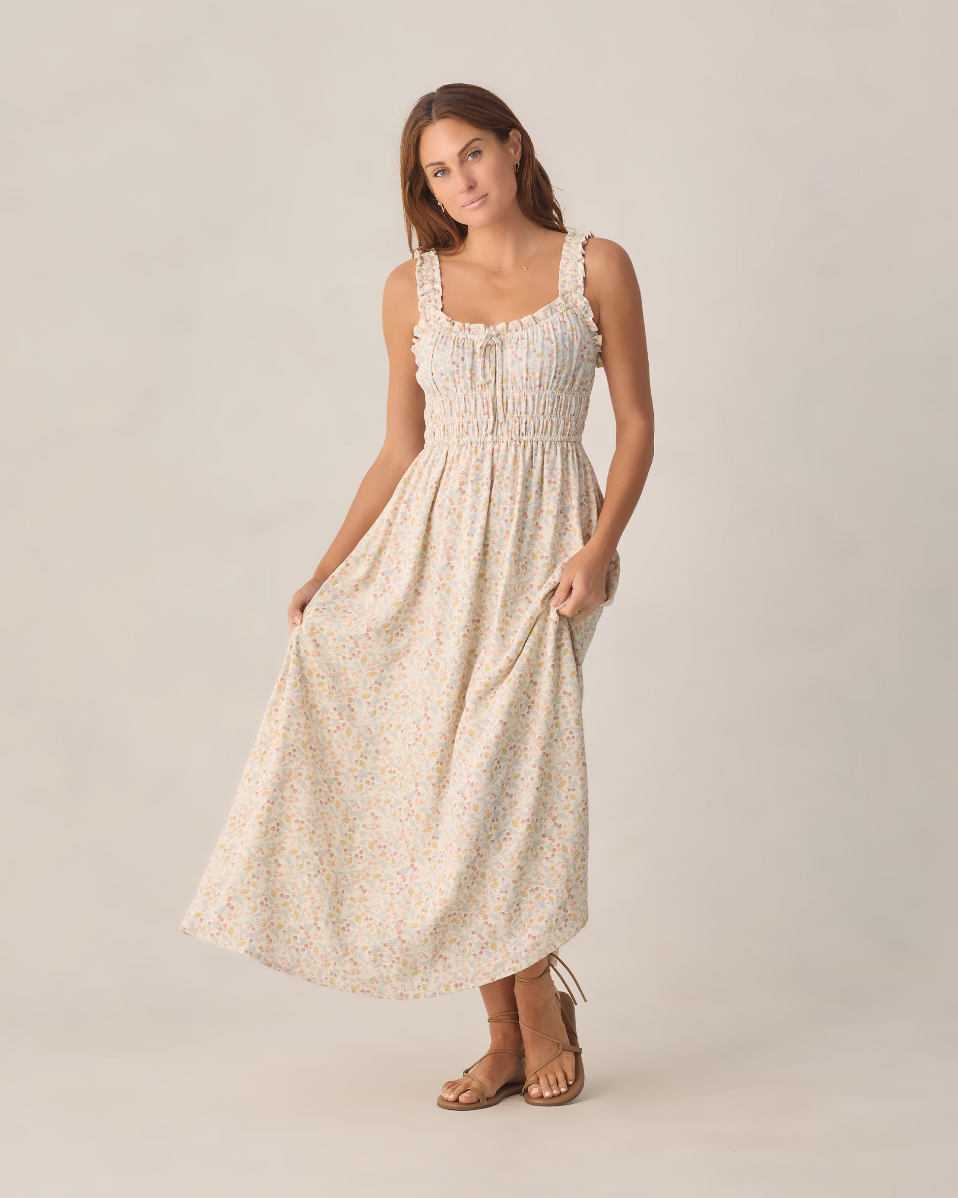 RYLEE + CRU JANE DRESS - SUMMER GARDEN
