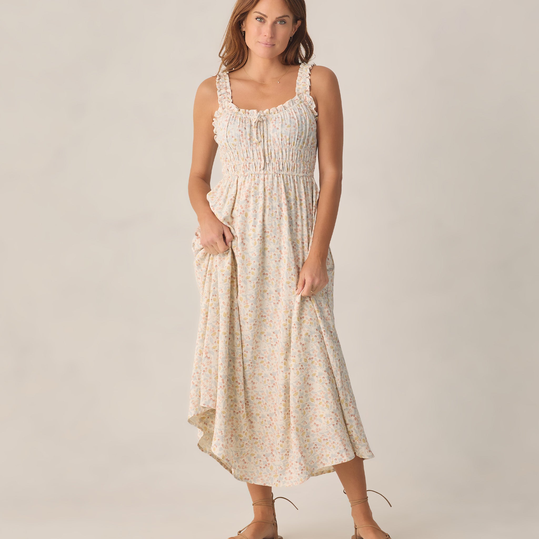 RYLEE + CRU JANE DRESS - SUMMER GARDEN