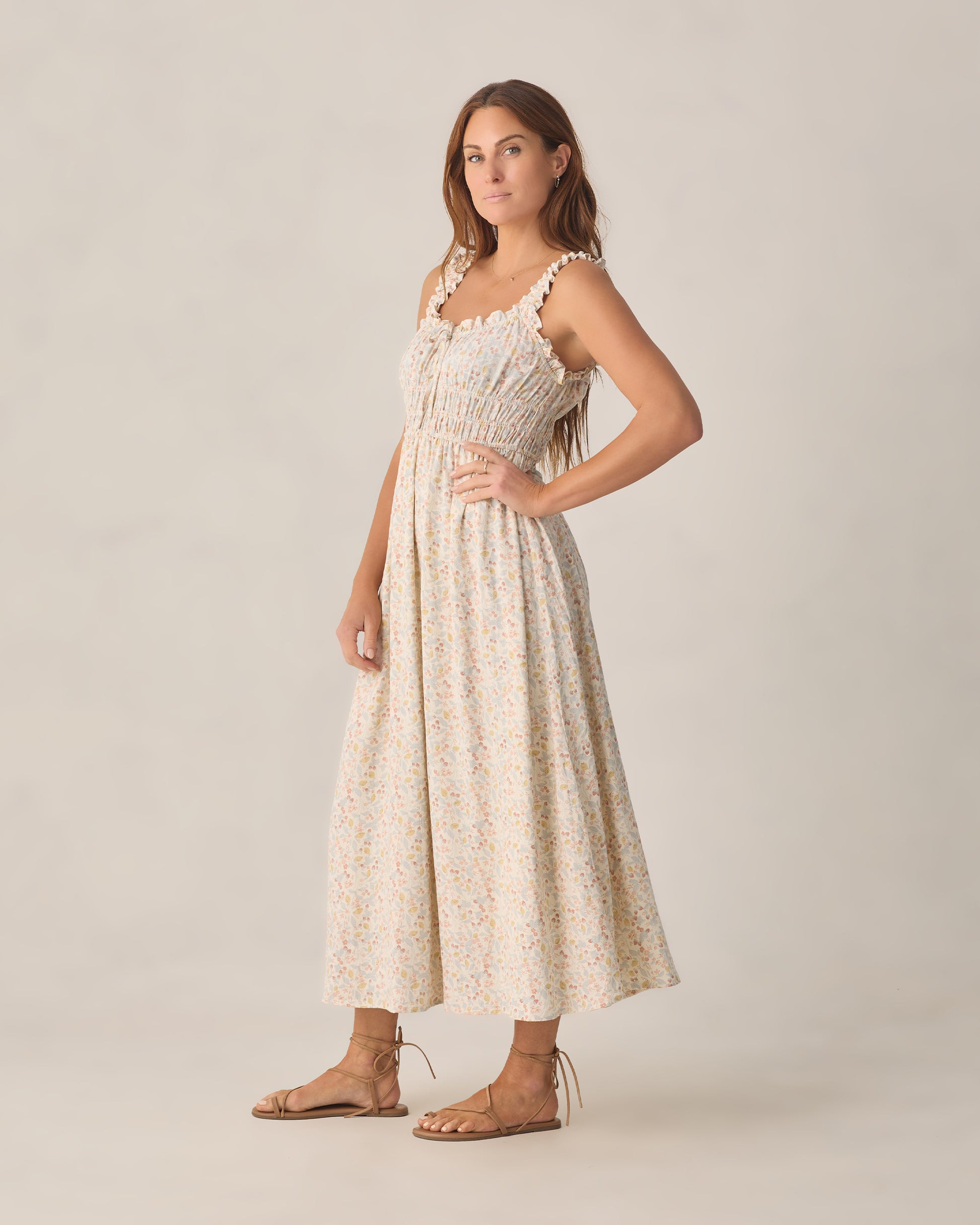 RYLEE + CRU JANE DRESS - SUMMER GARDEN