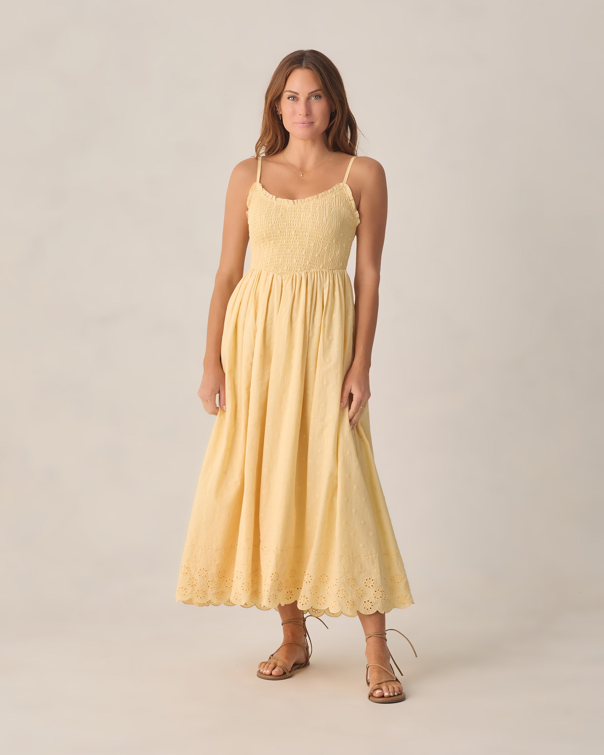 RYLEE + CRU CHRISSY DRESS - LEMON