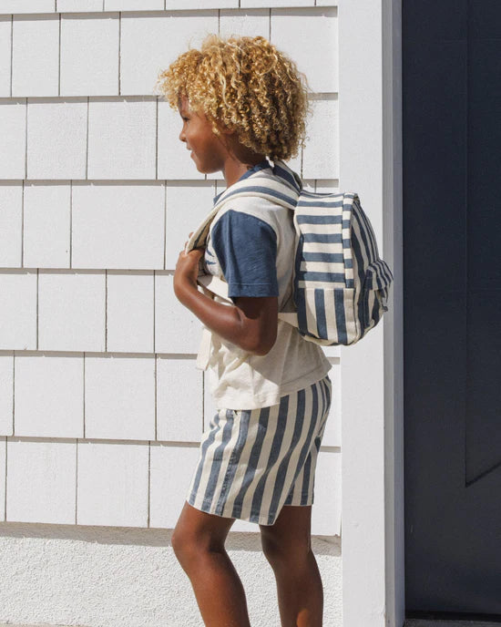 RYLEE + CRU MINI BACKPACK - NAVY STRIPE