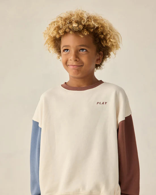 RYLEE + CRU RELAXED SWEATSHIRT - NATURAL