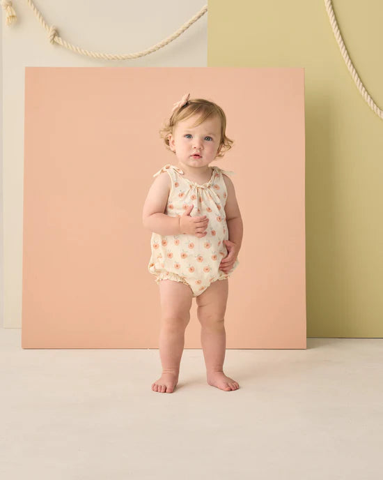 RYLEE + CRU SHOULDER TIE BUBBLE - PEACHES