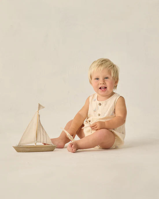 RYLEE + CRU BEAU ROMPER - SAIL