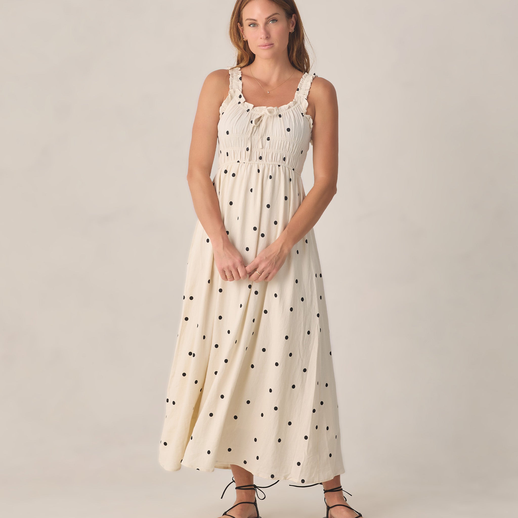 RYLEE + CRU JANE DRESS - POLKA DOT