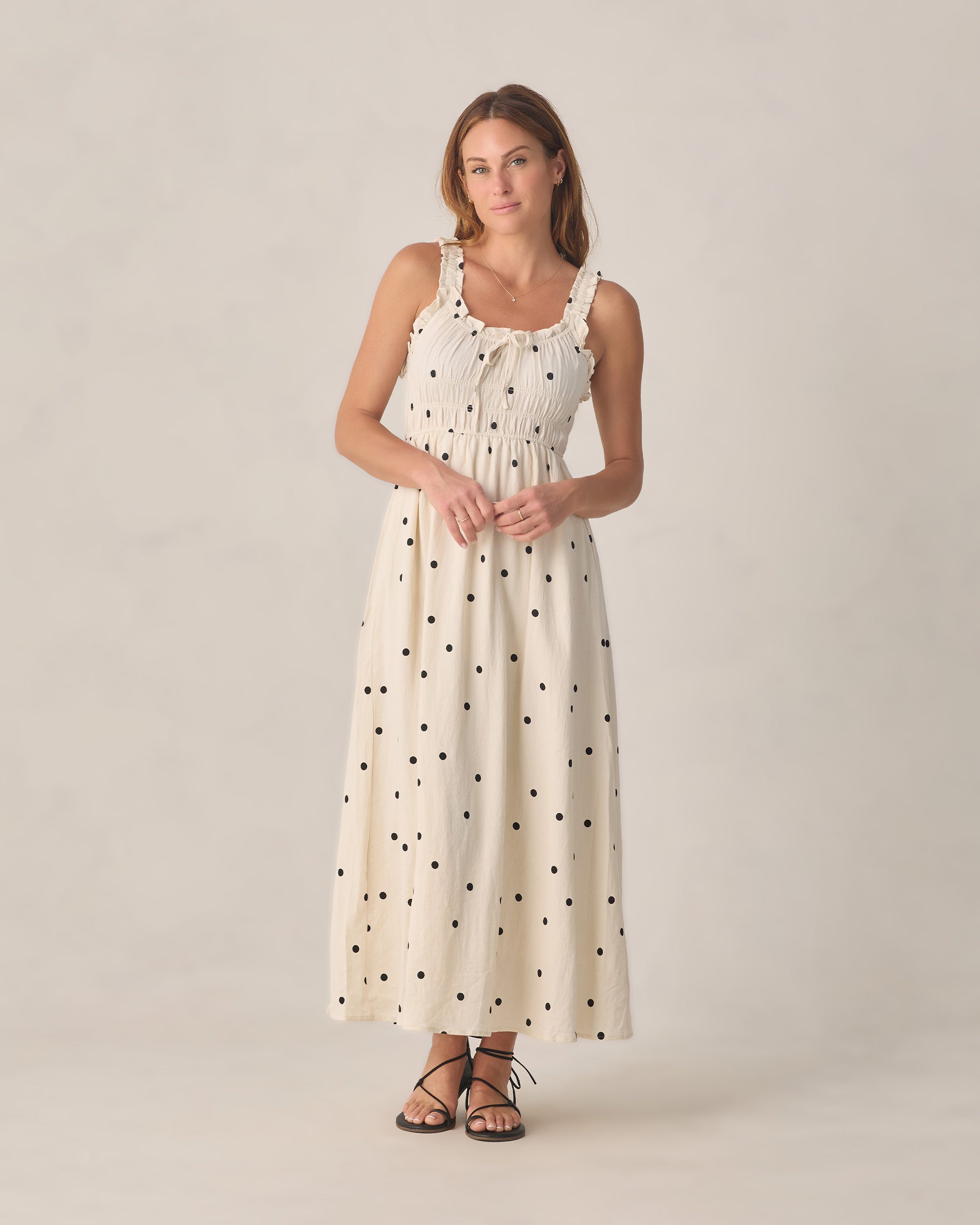 RYLEE + CRU JANE DRESS - POLKA DOT