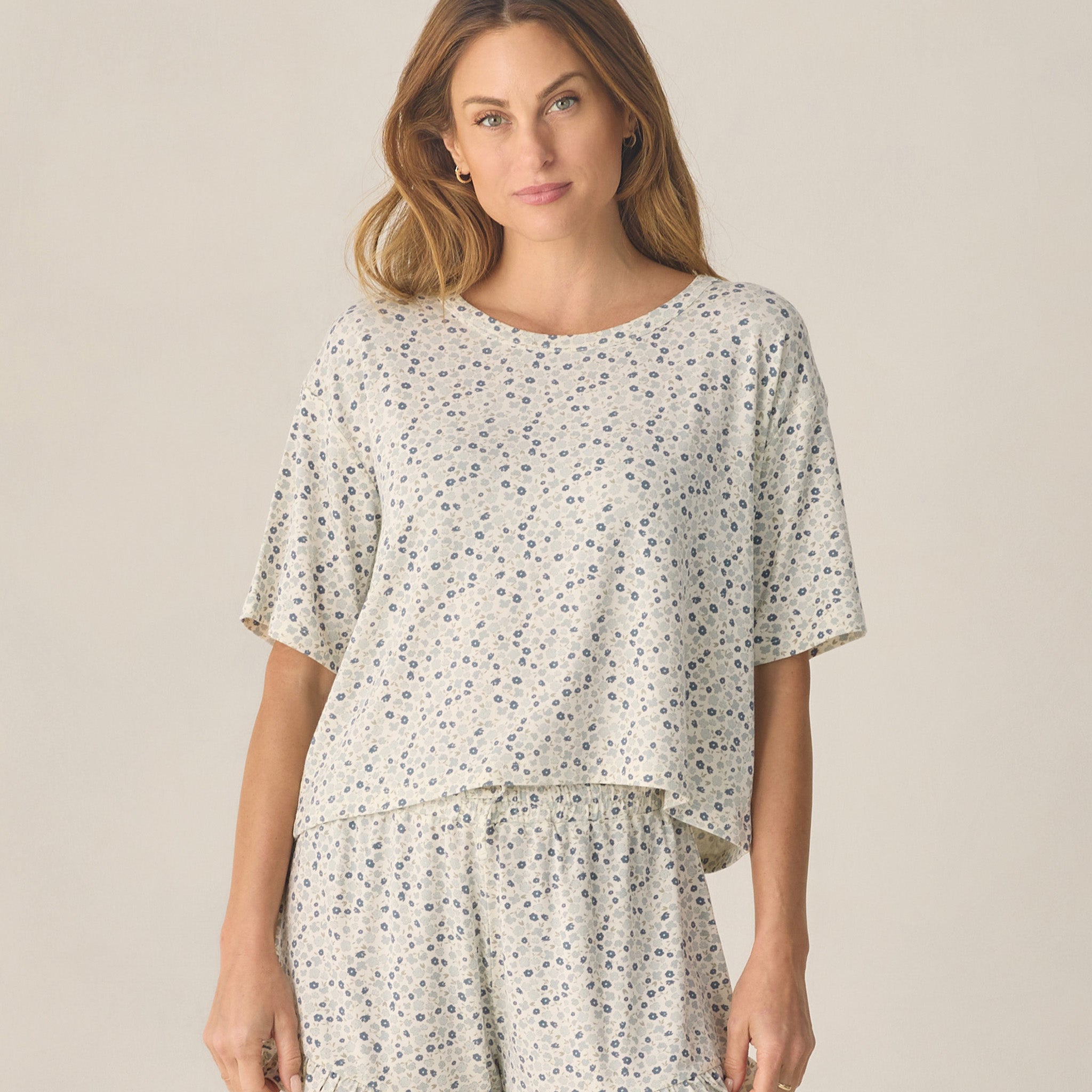 RYLEE + CRU MOSIE SET - BLUE DITSY