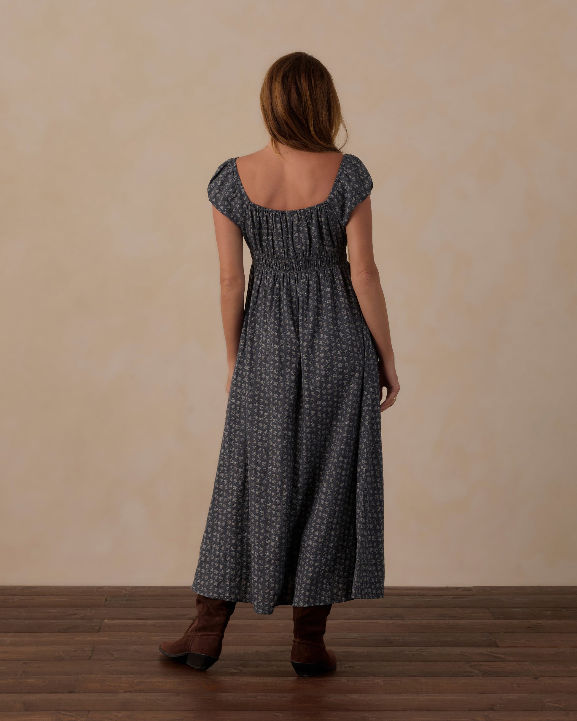 RYLEE + CRU JOYA MIDI DRESS - HEART DITSY