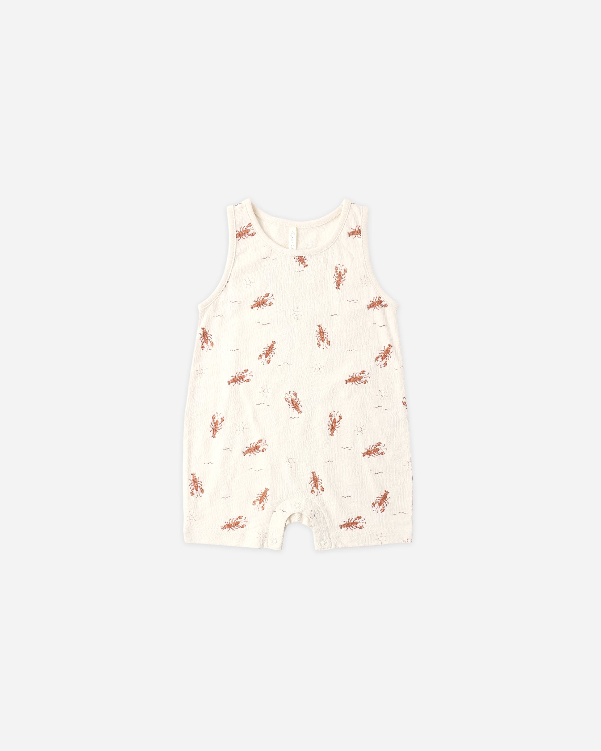 RYLEE + CRU SLEEVELESS ONE PIECE ROMPER - LOBSTER