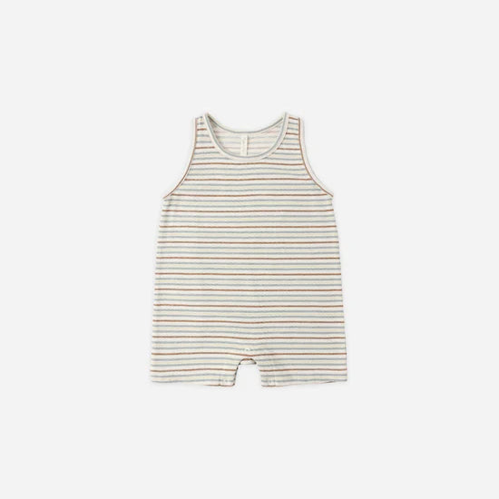 RYLEE + CRU SLEEVELESS ONE PIECE - VINTAGE STRIPE