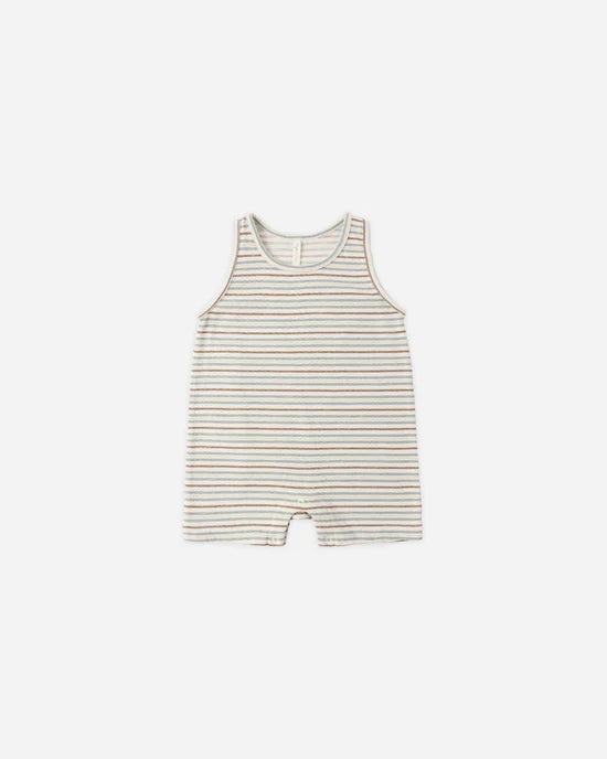 RYLEE + CRU SLEEVELESS ONE PIECE - VINTAGE STRIPE