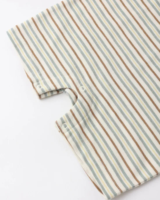 RYLEE + CRU SLEEVELESS ONE PIECE - VINTAGE STRIPE