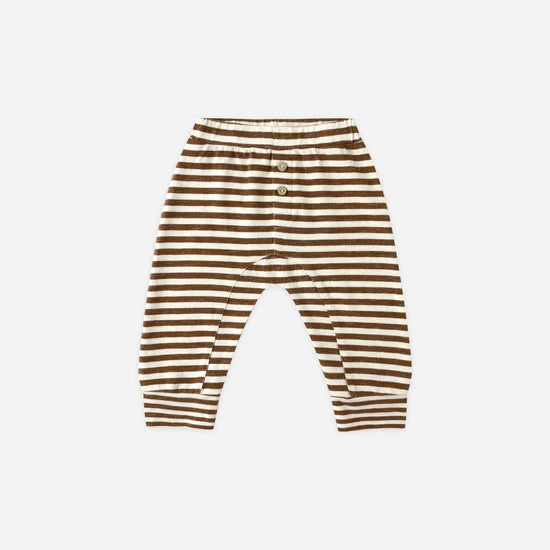 RYLEE + CRU BABY PANT - BROWN STRIPE