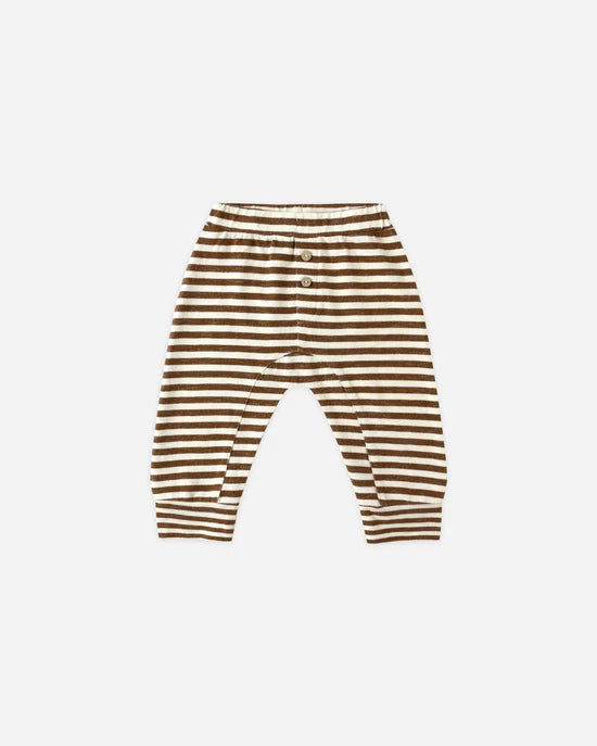 RYLEE + CRU BABY PANT - BROWN STRIPE