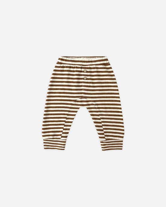 RYLEE + CRU BABY PANT - BROWN STRIPE