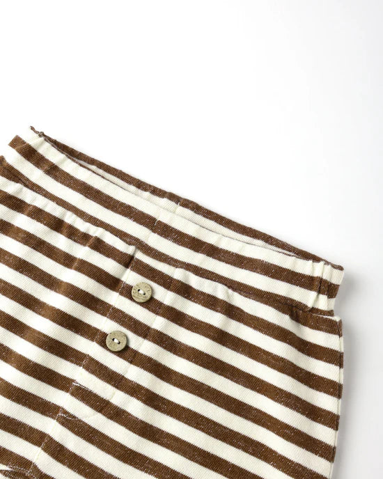 RYLEE + CRU BABY PANT - BROWN STRIPE