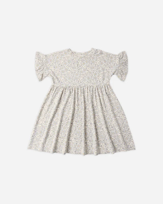 RYLEE + CRU BABYDOLL DRESS - BLUE MEADOW