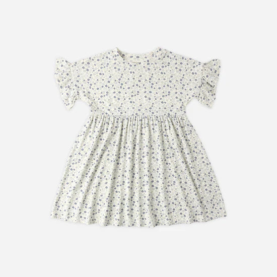 RYLEE + CRU BABYDOLL DRESS - BLUE DITSY