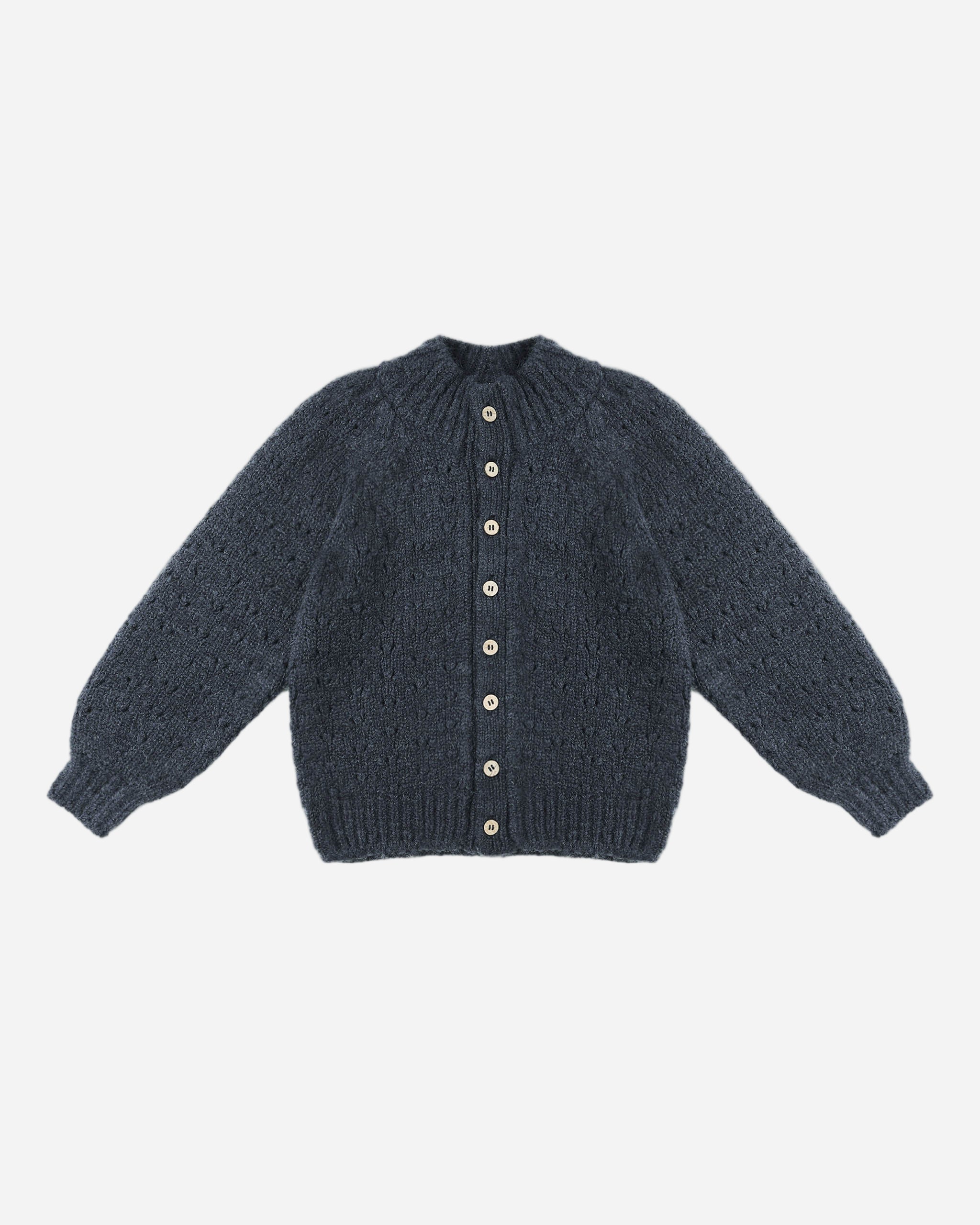 RYLEE + CRU TULIP CARDIGAN - NAVY