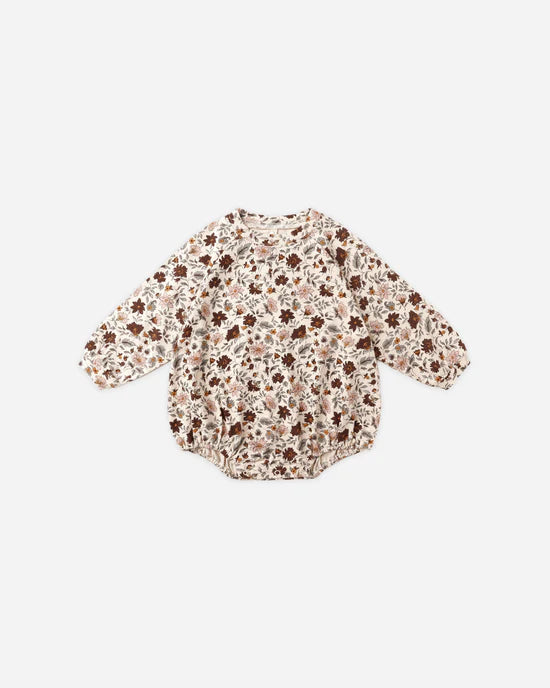 RYLEE + CRU CREWNECK ROMPER - POSY