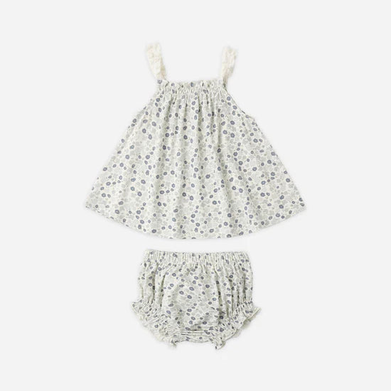 RYLEE + CRU SWING TOP + BLOOMER SET - BLUE DITSY