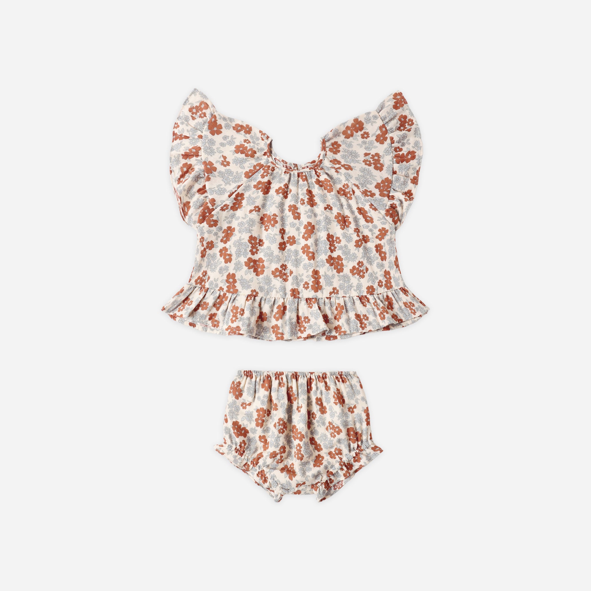 RYLEE + CRU BUTTERFLY TOP + BLOOMER SET - AMERICANA FLORAL
