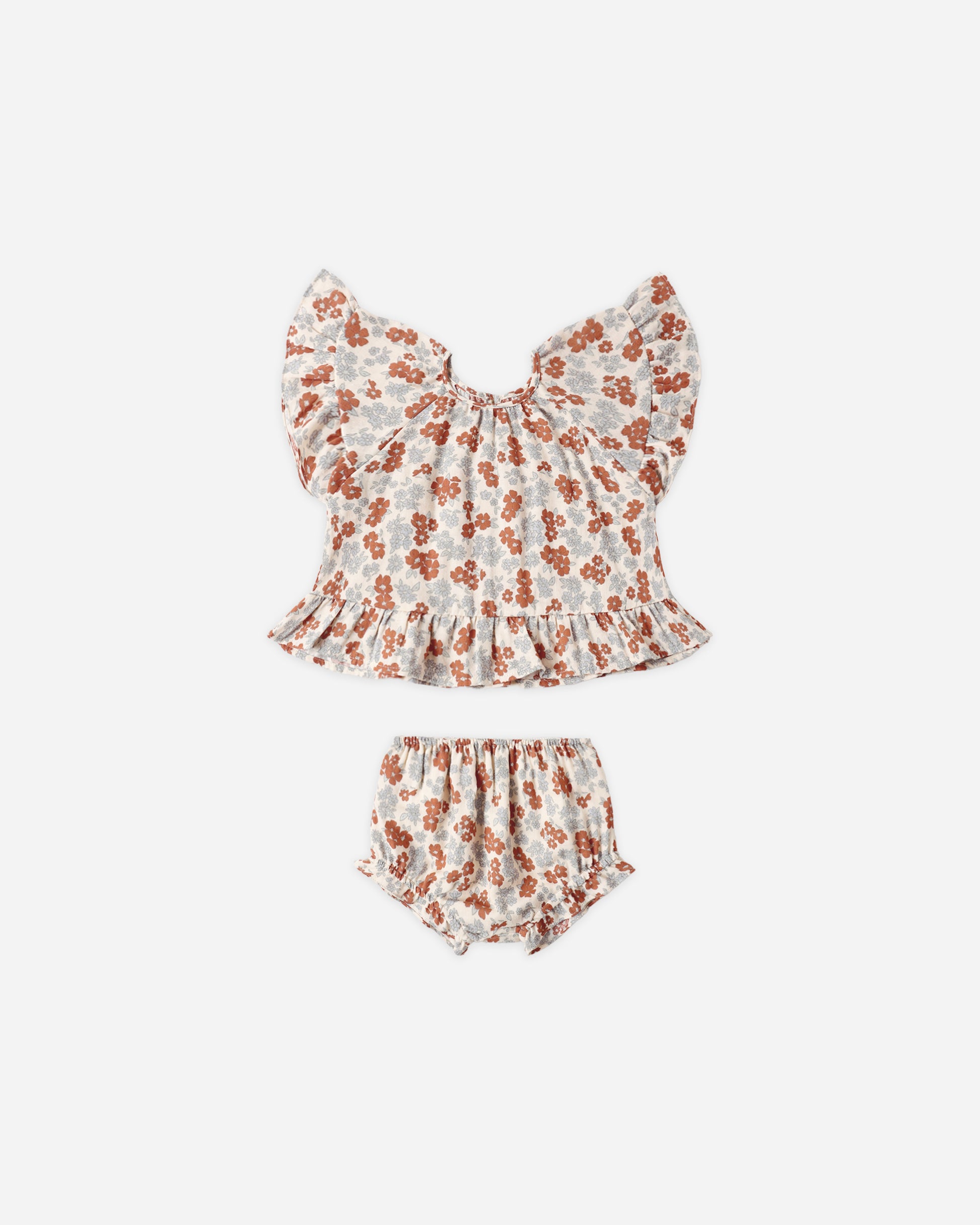 RYLEE + CRU BUTTERFLY TOP + BLOOMER SET - AMERICANA FLORAL