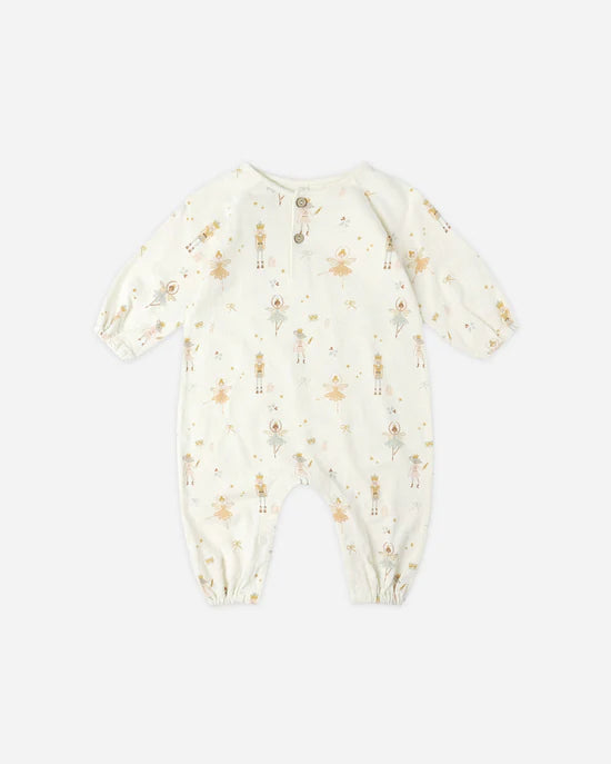 RYLEE + CRU HENLEY JUMPSUIT - NUTCRACKER