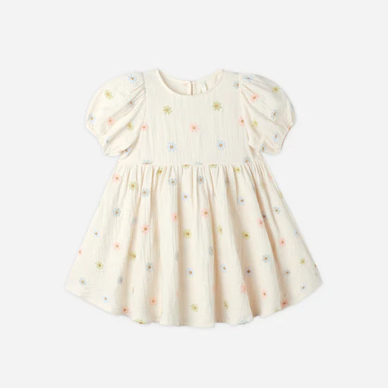 RYLEE + CRU MARLEY DRESS - EMBROIDERED DAISIES