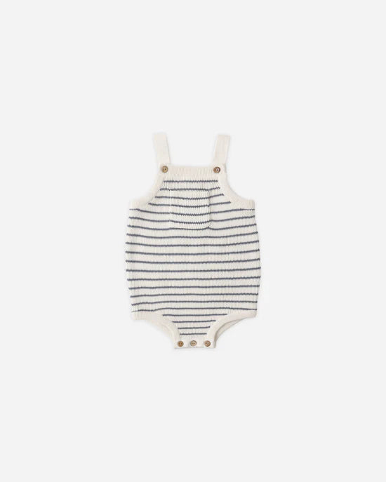RYLEE + CRU ASHTON KNIT ROMPER - MARINE STRIPE