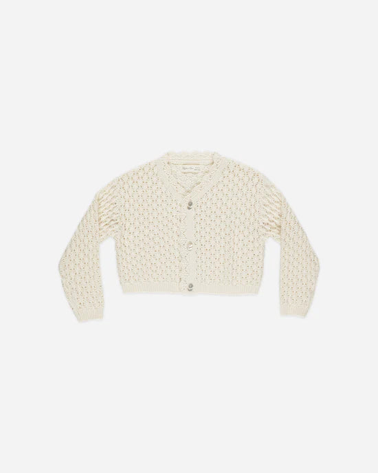 RYLEE + CRU ELLA CARDIGAN - NATURAL