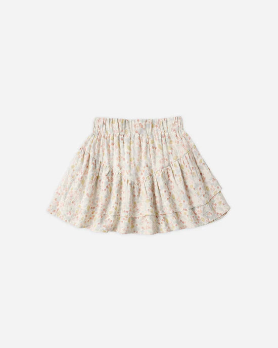 RYLEE + CRU TIERED MINI SKIRT - SUMMER GARDEN