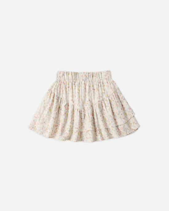 RYLEE + CRU TIERED MINI SKIRT - SUMMER GARDEN