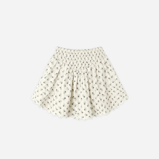 RYLEE + CRU SMOCKED V SKIRT - VINTAGE FLEUR
