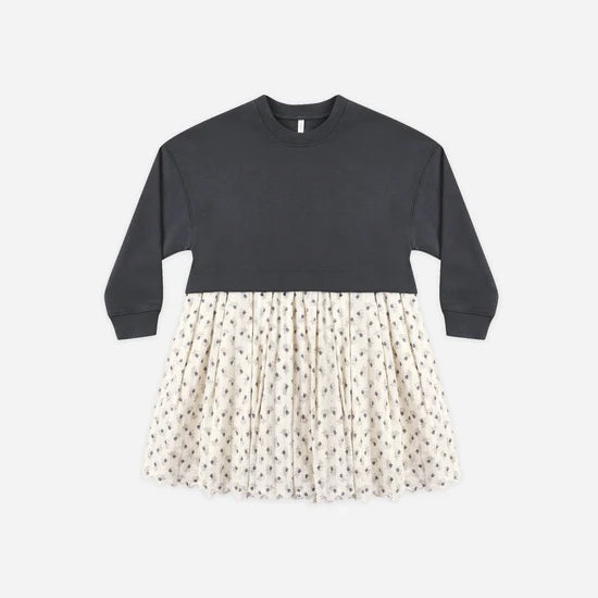 RYLEE + CRU SWEATSHIRT DRESS - VINTAGE FLEUR