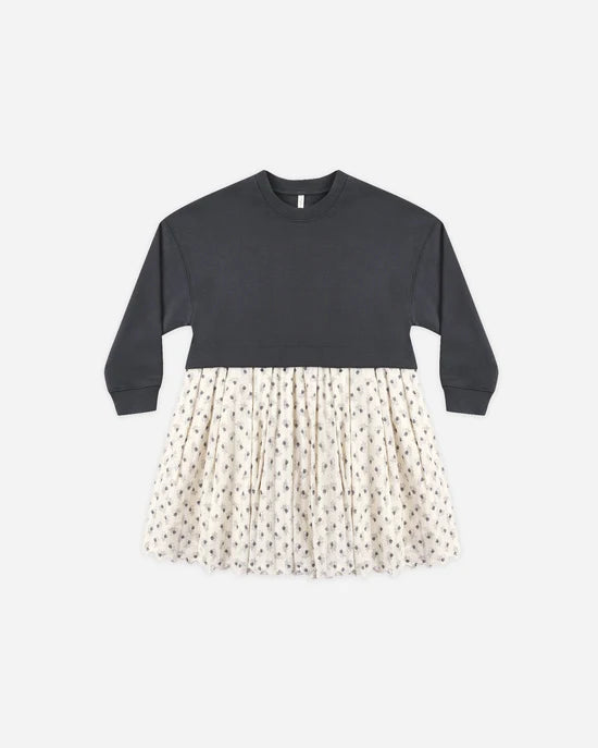 RYLEE + CRU SWEATSHIRT DRESS - VINTAGE FLEUR
