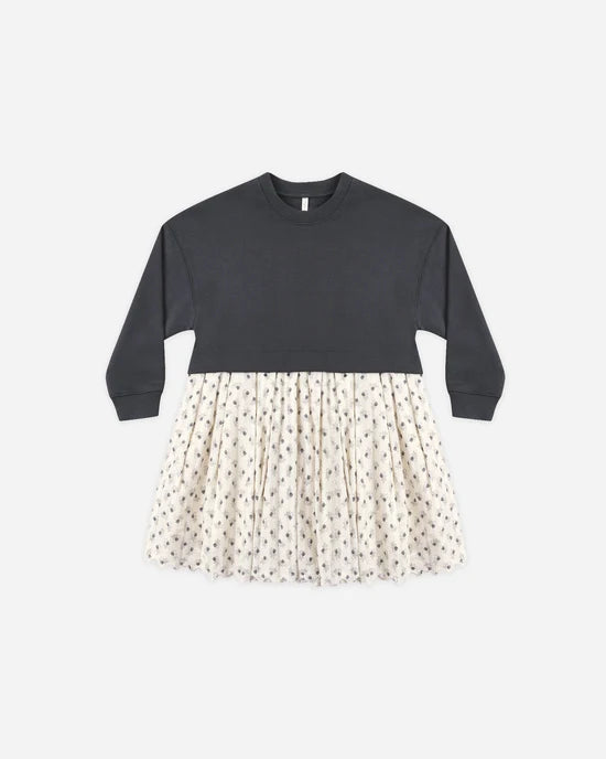 RYLEE + CRU SWEATSHIRT DRESS - VINTAGE FLEUR