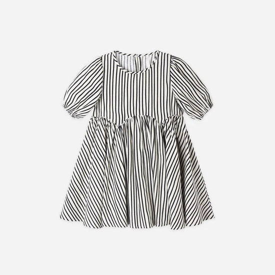 RYLEE + CRU ROSE DRESS - WAVY STRIPE