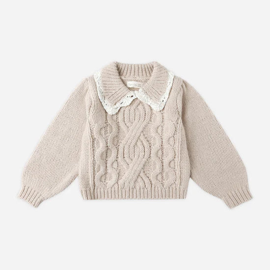 RYLEE + CRU ALICE SWEATER - HEATHERED ANTIQUE