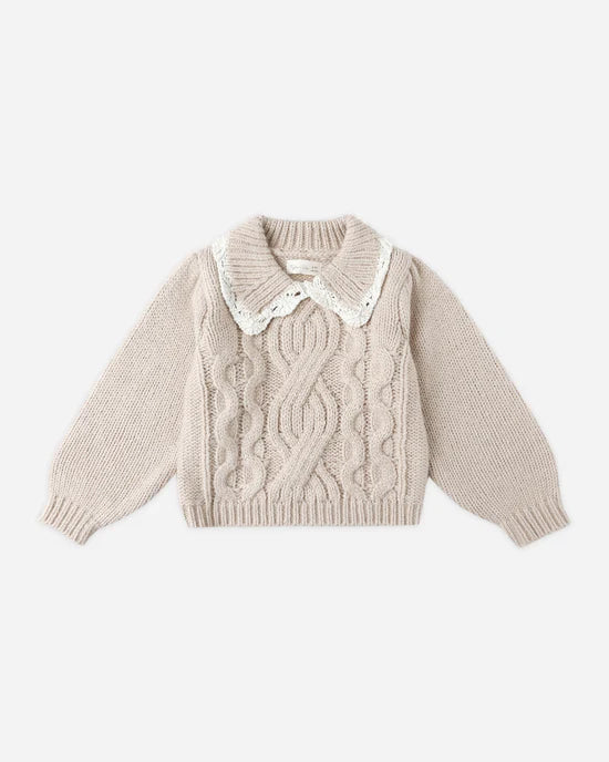 RYLEE + CRU ALICE SWEATER - HEATHERED ANTIQUE