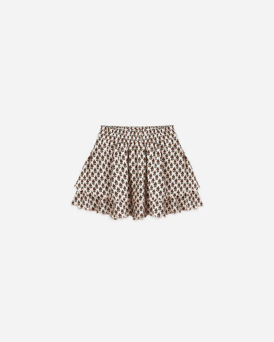 RYLEE + CRU ROSE MINI SKIRT - HARVEST FLORAL