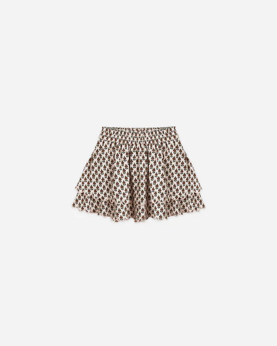 RYLEE + CRU ROSE MINI SKIRT - HARVEST FLORAL