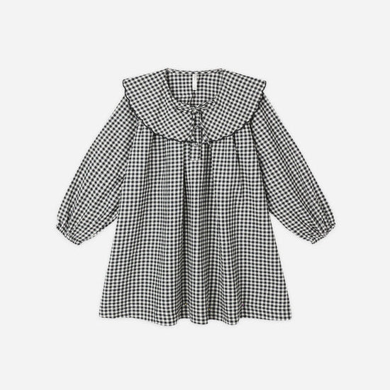 RYLEE + CRU MINI DRESS - BLACK GINGHAM