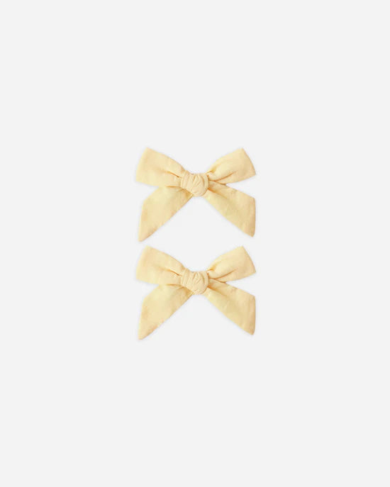 RYLEE + CRU 2PK BOWS - LEMON