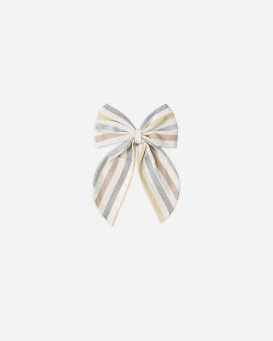RYLEE + CRU OVERSIZED BOW - VALENCIA STRIPE