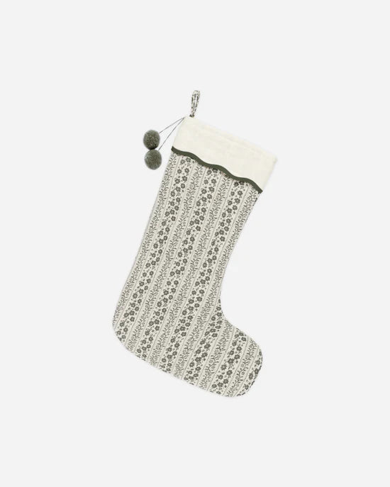 RYLEE + CRU CHRISTMAS STOCKING - GREEN VINES