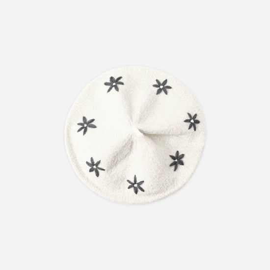 RYLEE + CRU TULIP BERET - MIDNIGHT DAISIES