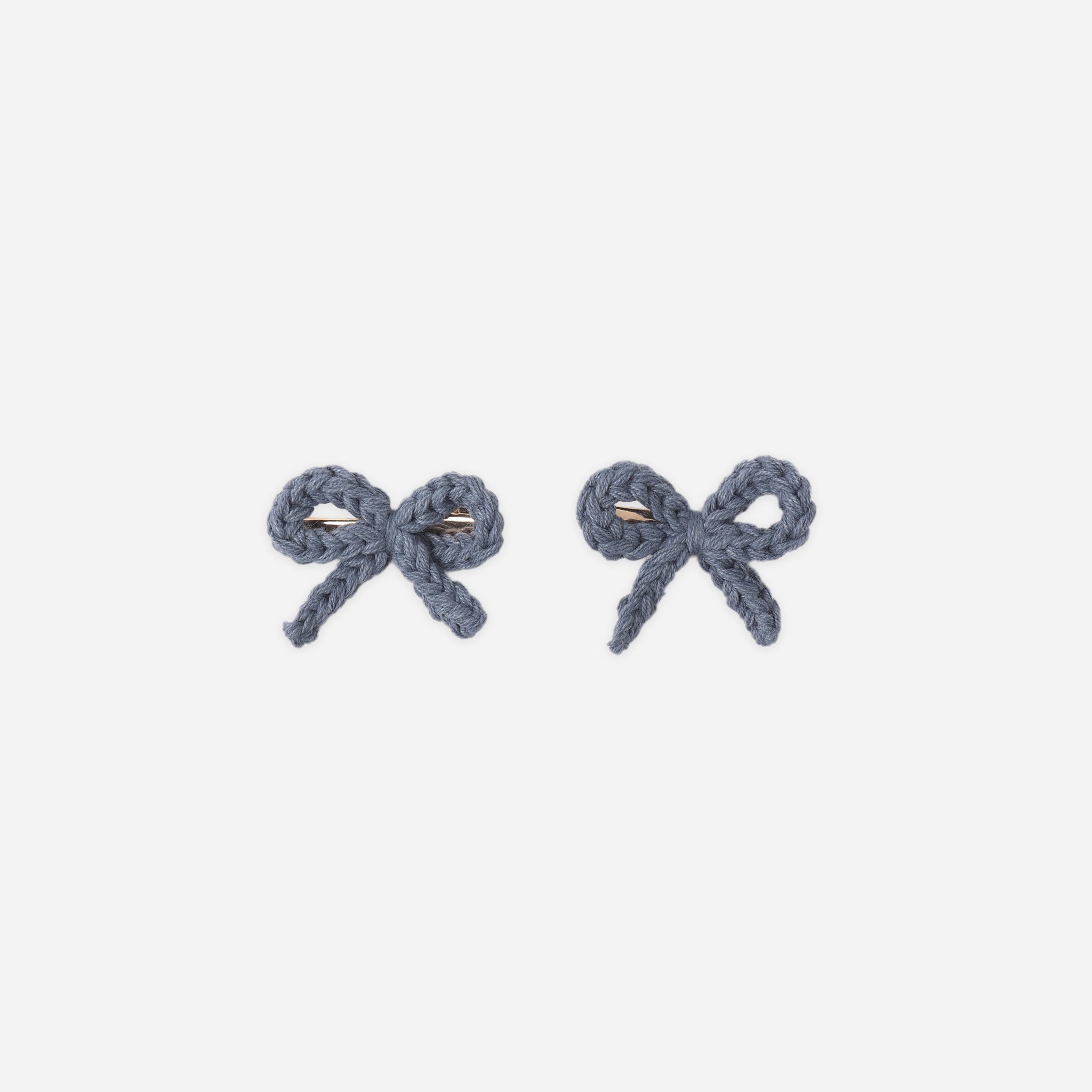 RYLEE + CRU CROCHET BOW CLIPS - MARINE