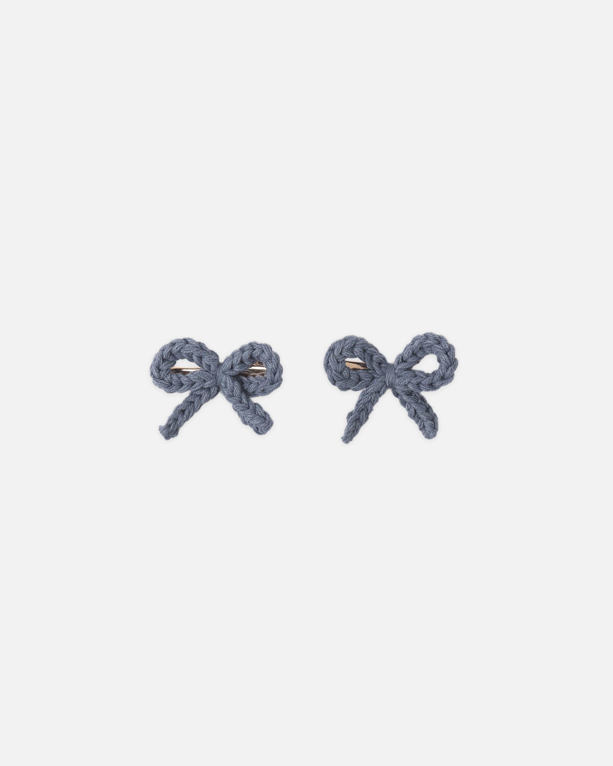 RYLEE + CRU CROCHET BOW CLIPS - MARINE