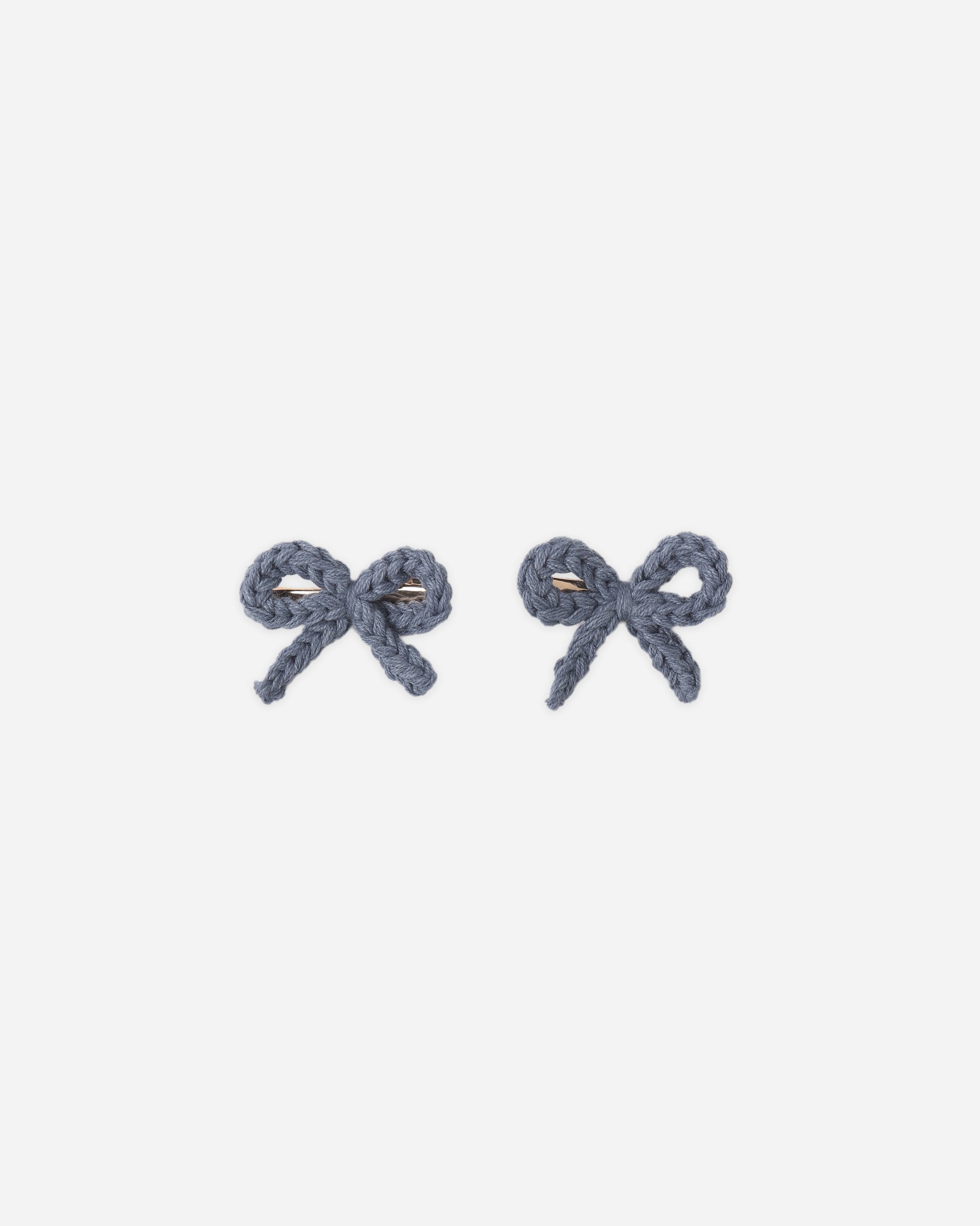 RYLEE + CRU CROCHET BOW CLIPS - MARINE